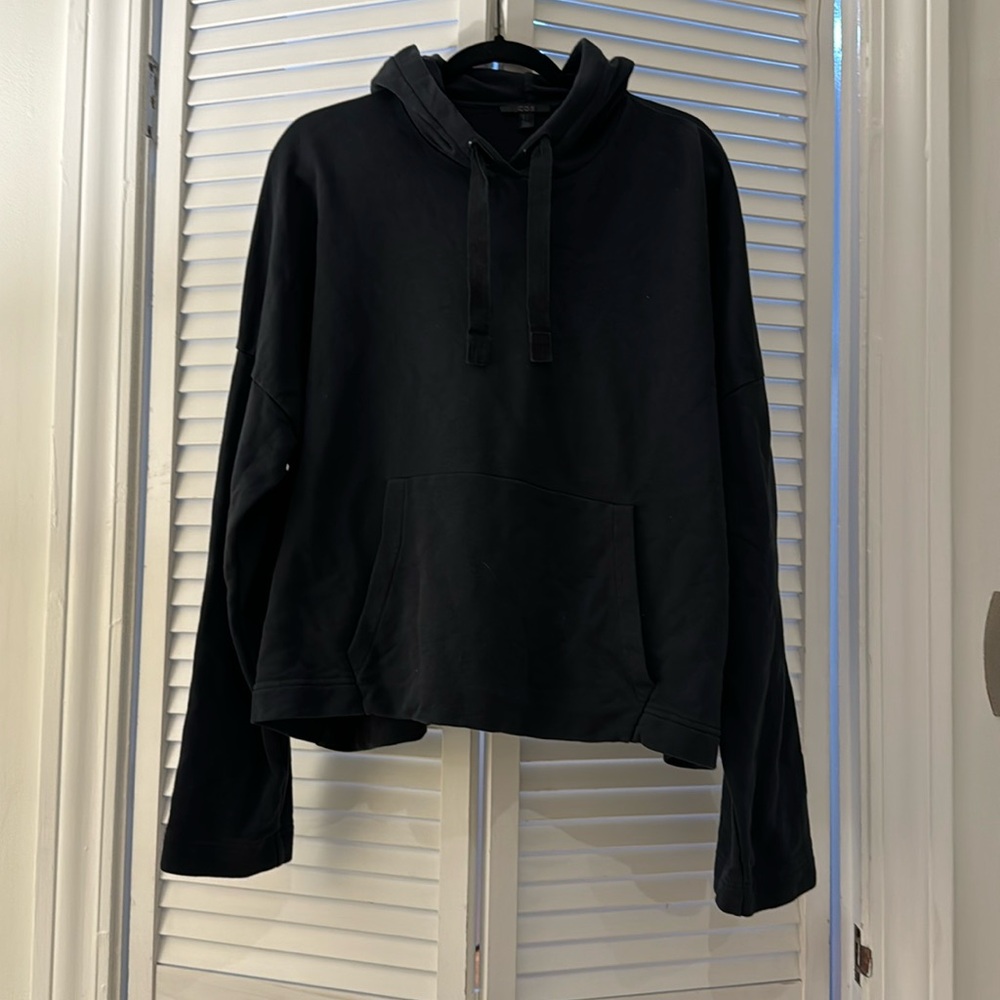 COS Hooded Navy Sweatshirt Large